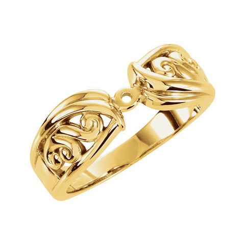 14k Yellow Gold Solitaire Engagement Ring Base, Size 6 14k Yellow Gold Solitaire Engagement Ring Base, Size 6