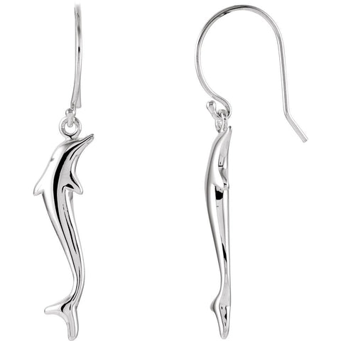 Sterling Silver Dolphin Earrings Sterling Silver Dolphin Earrings