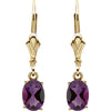 14k Yellow Gold Amethyst Earrings 14k Yellow Gold Amethyst Earrings