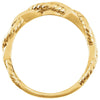 14k Yellow Gold Twisted Rope Design Ring Size 7 14k Yellow Gold Twisted Rope Design Ring Size 7