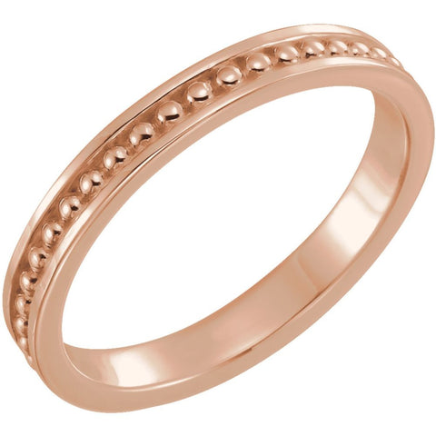 14k Rose Gold Stackable Ring, Size 7 14k Rose Gold Stackable Ring, Size 7