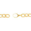 10.75mm Sterling Silver Gold Plated Link Bracelet 10.75mm Sterling Silver Gold Plated Link Bracelet