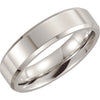 Polished Dura Cobalt Wedding Band Ring (Size 12.5 )