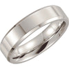 Polished Dura Cobalt Wedding Band Ring (Size 10 ) Polished Dura Cobalt Wedding Band Ring (Size 10 )