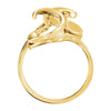14k Yellow Gold Freeform Ring, Size 6 14k Yellow Gold Freeform Ring, Size 6