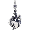 23.00x14.00 mm Heart with Dagger and Flame Charm in Sterling Silver 23.00x14.00 mm Heart with Dagger and Flame Charm in Sterling Silver