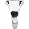 14k White Gold Signet Ring, Size 10 14k White Gold Signet Ring, Size 10