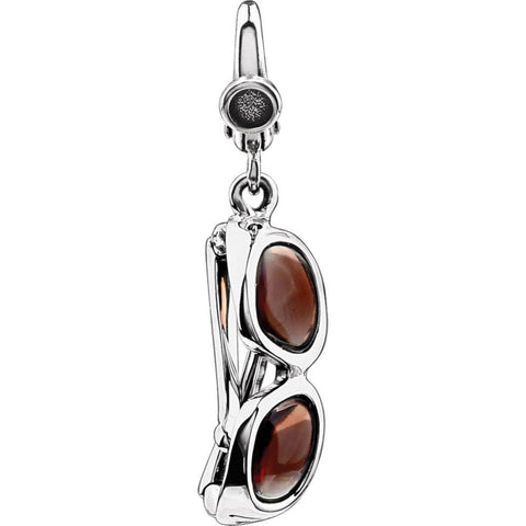 Sterling Silver Enamel Sunglasses Charm Sterling Silver Enamel Sunglasses Charm