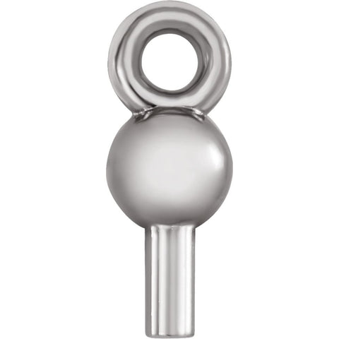 Sterling Silver Ball Dangle Mounting for Pearl Sterling Silver Ball Dangle Mounting for Pearl