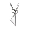14k White Gold Pyramid 16.25" Necklace 14k White Gold Pyramid 16.25" Necklace