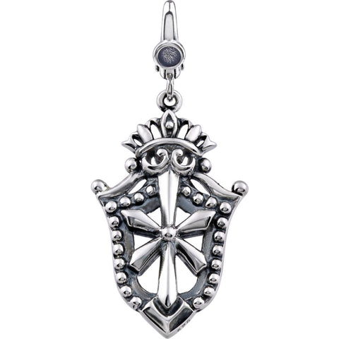 Sterling Silver Shield Charm Sterling Silver Shield Charm