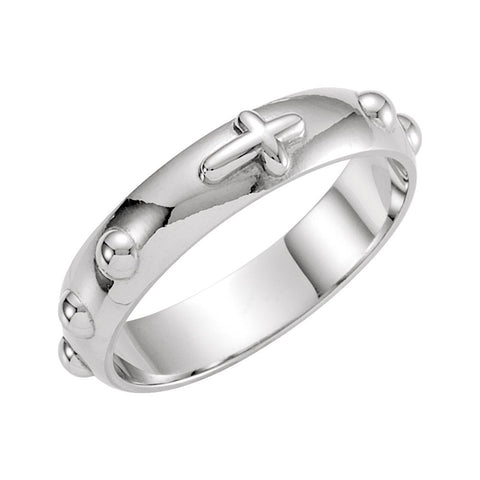 Sterling Silver Rosary Ring Size 10 Sterling Silver Rosary Ring Size 10