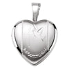 1st Communion Heart Locket in Sterling Silver