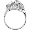 14k White Gold Freeform Ring, Size 6 14k White Gold Freeform Ring, Size 6