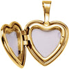 Gold Plated & Sterling Silver Cross Heart Locket