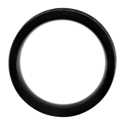 Cobalt 8mm Black PVD Design Band, Size 11.5