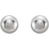 Stainless Steel 4mm Inverness Piercing Ball Earrings