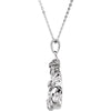 Sterling Silver God's Embrace of Love 18" Girl Necklace Sterling Silver God's Embrace of Love 18" Girl Necklace