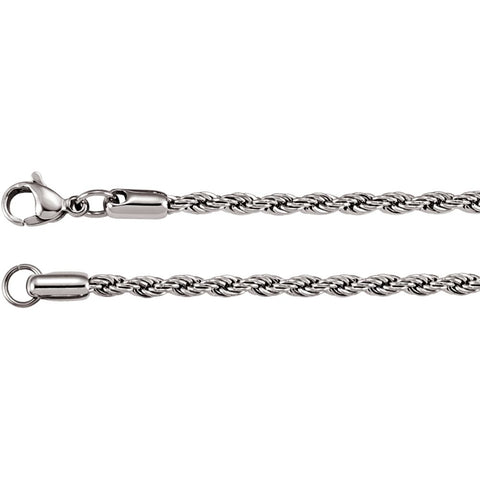 3mm Stainless Steel Rope Chain 3mm Stainless Steel Rope Chain