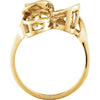 14k Yellow Gold Freeform Ring, Size 6 14k Yellow Gold Freeform Ring, Size 6