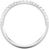 14k White Gold 1/6 CTW Diamond Band, Size 7 14k White Gold 1/6 CTW Diamond Band, Size 7