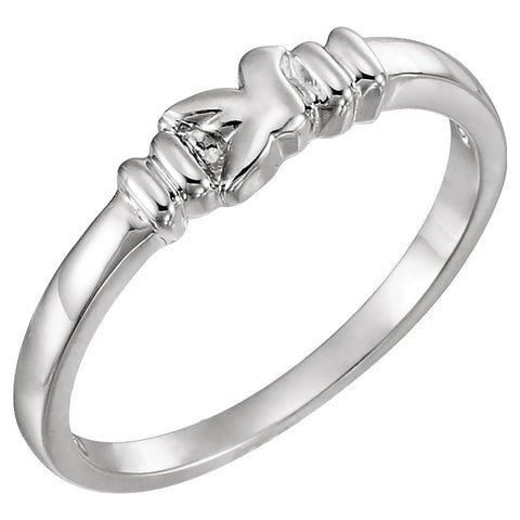 Sterling Silver Holy Spirit Chastity Ring, Size 5 Sterling Silver Holy Spirit Chastity Ring, Size 5