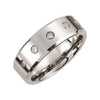 08.00 mm Dura Cobalt 0.25 CTTW Diamond Beveled Wedding Band Ring (Size 10 )