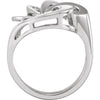 14k White Gold Freeform Ring , Size 6 14k White Gold Freeform Ring , Size 6