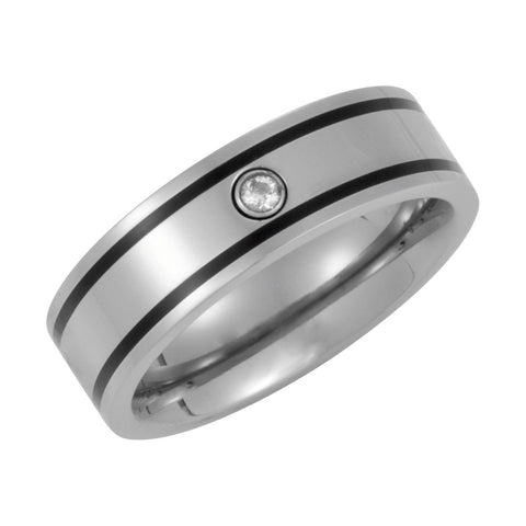 Titanium Enamel Band, Size 10 Titanium Enamel Band, Size 10