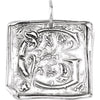 Sterling Silver Initial "G" Vintage Pendant