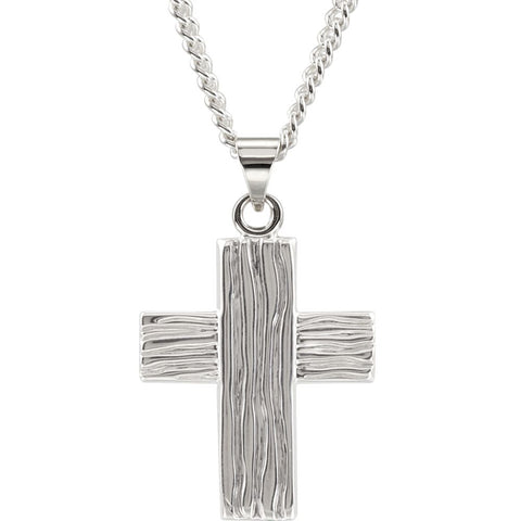 Sterling Silver 23x19mm The Rugged Cross® Pendant Sterling Silver 23x19mm The Rugged Cross® Pendant