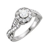 Engagement Ring or Matching Band in 14K White Gold (Size 6) Engagement Ring or Matching Band in 14K White Gold (Size 6)