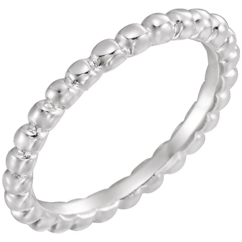 Sterling Silver Stackable Metal Fashion Ring Size 7 Sterling Silver Stackable Metal Fashion Ring Size 7