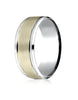 Benchmark-14k-Two-Toned-Gold-8mm-Comfort-Fit-Drop-Bevel-Satin-Finish-Design-Band--Size-6--CF20801014KWY06