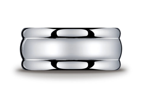 Benchmark-Argentium-Silver-10-mm-Comfort-Fit-High-Polished-Design-Wedding-Band-Ring--Size-8.5--CF311054SV08.5