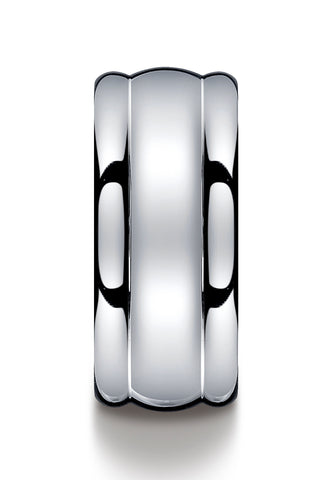 Benchmark-Argentium-Silver-10-mm-Comfort-Fit-High-Polished-Design-Wedding-Band-Ring--Size-9--CF311054SV09