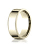 Benchmark-14K-Yellow-Gold-8mm-Flat-Comfort-Fit-Wedding-Band-Ring-with-Milgrain--Size-4--CF48014KY04