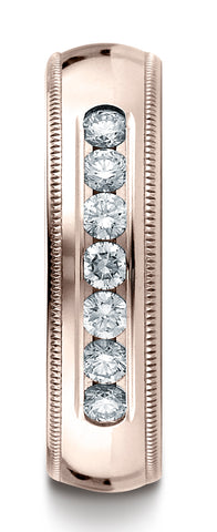 Benchmark-14K-Rose-Gold-6mm-Comfort-Fit-Channel-Set-7-Stone-Diamond-Wedding-Band-Ring--.42Ct.--Size-4.5--CF51651514KR04.5