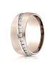 Benchmark-14K-Rose-Gold-8mm-Comfort-Fit-Channel-Set-Diamond-Eternity-Wedding-Band-Ring--Size-4--CF51857014KR04