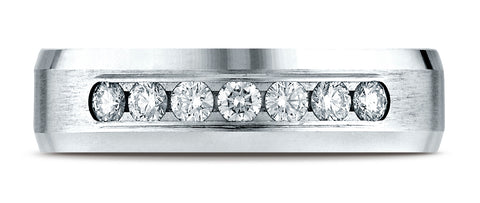 Benchmark-Palladium-6mm-Comfort-Fit-Channel-Set-7-Stone-Diamond-Wedding-Band-Ring--.42Ct.--Size-4.25--CF526517PD04.25