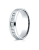 Benchmark-Platinum-6mm-Comfort-Fit-Channel-Set-7-Stone-Diamond-Wedding-Band-Ring--.42Ct.--Size-4--CF526517PT04