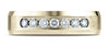 Benchmark-18K-Yellow-Gold-6mm-Comfort-Fit-Channel-Set-7-Stone-Diamond-Wedding-Band-Ring--.42Ct.--Size-4.25--CF52651718KY04.25