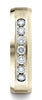 Benchmark-14K-Yellow-Gold-6mm-Comfort-Fit-Channel-Set-7-Stone-Diamond-Wedding-Ring--.42Ct.--Size-4.5--CF52651714KY04.5