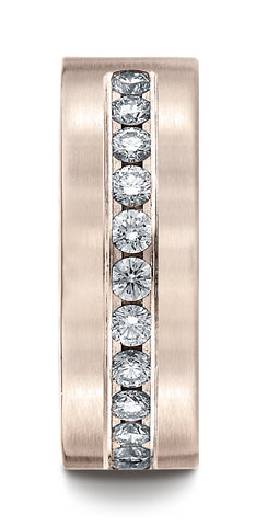 Benchmark-14K-Rose-Gold-8mm-Comfort-Fit-Channel-Set-12-Stone-Diamond-Wedding-Ring--.72Ct.--Size-4.5--CF52853014KR04.5