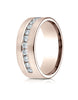 Benchmark-14K-Rose-Gold-8mm-Comfort-Fit-Channel-Set-12-Stone-Diamond-Wedding-Band-Ring--.72Ct.--Size-4--CF52853014KR04