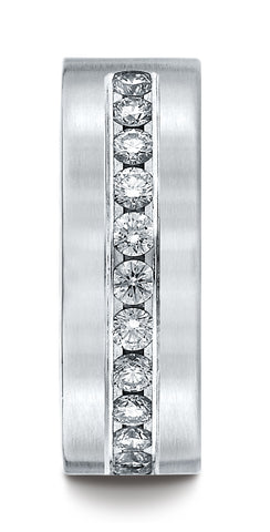Benchmark-Palladium-8mm-Comfort-Fit-Channel-Set-12-Stone-Diamond-Wedding-Band-Ring--.72Ct.--Size-4.5--CF528530PD04.5