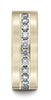 Benchmark-14K-Yellow-Gold-8mm-Comfort-Fit-Channel-Set-12-Stone-Diamond-Wedding-Band--.72Ct.--Size-4.5--CF52853014KY04.5