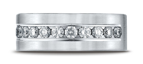Benchmark-Platinum-8mm-Comfort-Fit-Channel-Set-12-Stone-Diamond-Wedding-Band-Ring--.96Ct.--Size-4.25--CF528531PT04.25