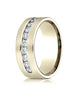 Benchmark-18K-Yellow-Gold-8mm-Comfort-Fit-Channel-Set-12-Stone-Diamond-Wedding-Ring--.96Ct.--Size-4--CF52853118KY04