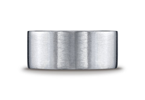 Benchmark-Argentium-Silver-10-mm-Comfort-Fit-Satin-Finished-Design-Wedding-Band-Ring--Size-8.5--CF610420SV08.5